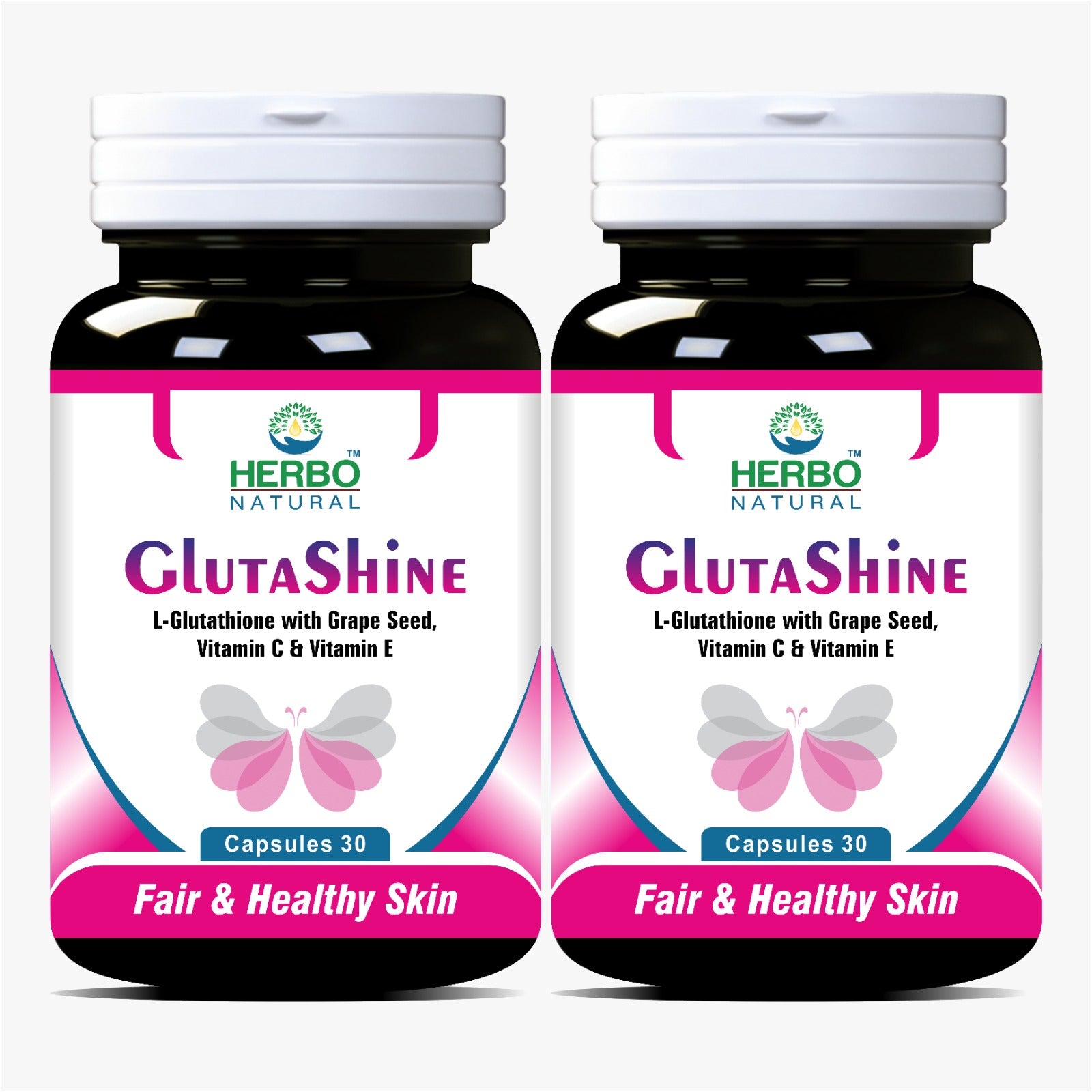GlutaShine Capsules (Pack of 2) Herbo Natural GlutaShine Capsules (Pack of 2) Herbo Natural