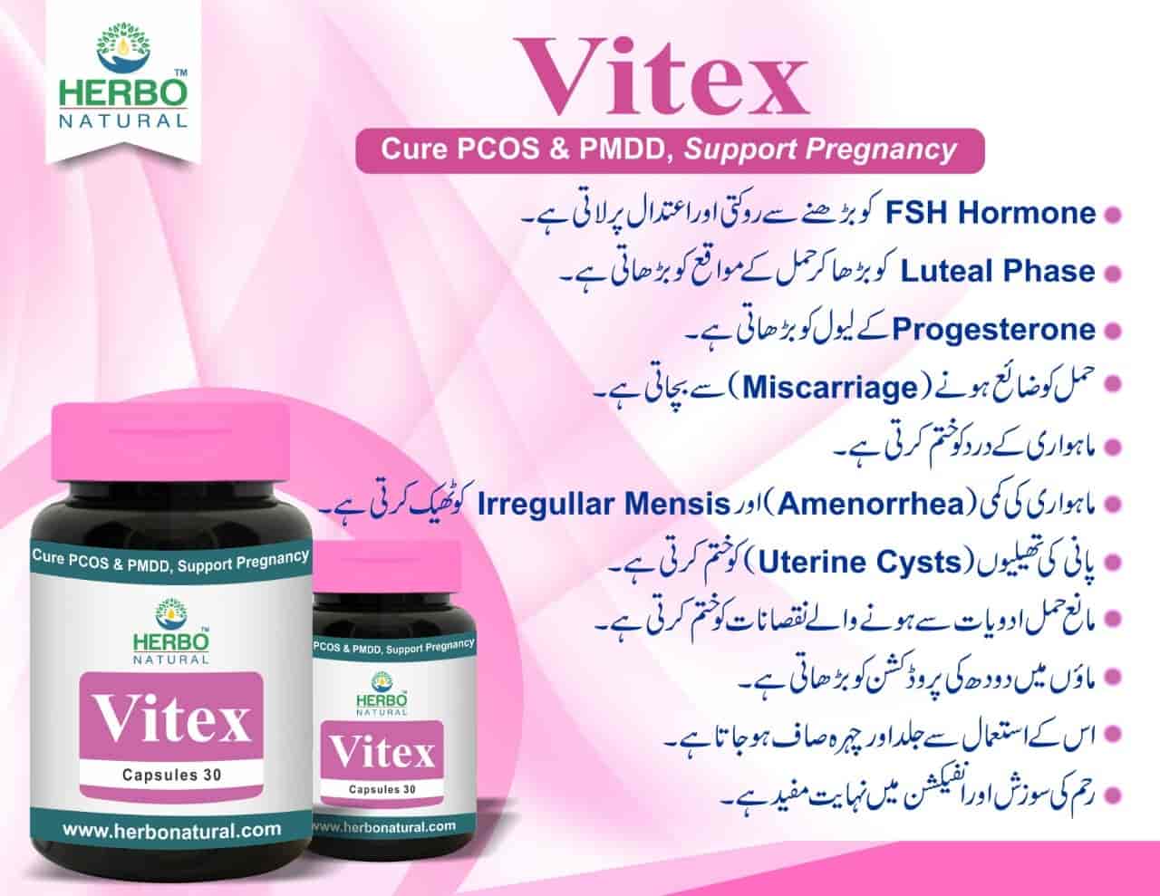 Vitex Capsules (Pack of 2) Herbo Natural