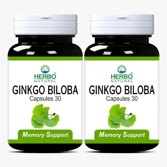 Ginkgo Biloba Capsules (Pack of 2) Herbo Natural